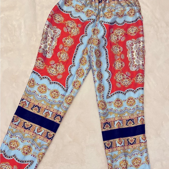 Zara silky bandana print pants - Picture 7 of 7